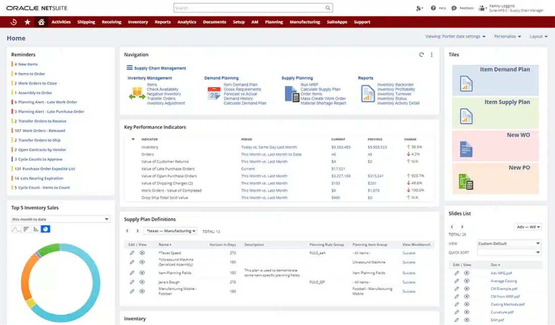 netsuite scm software