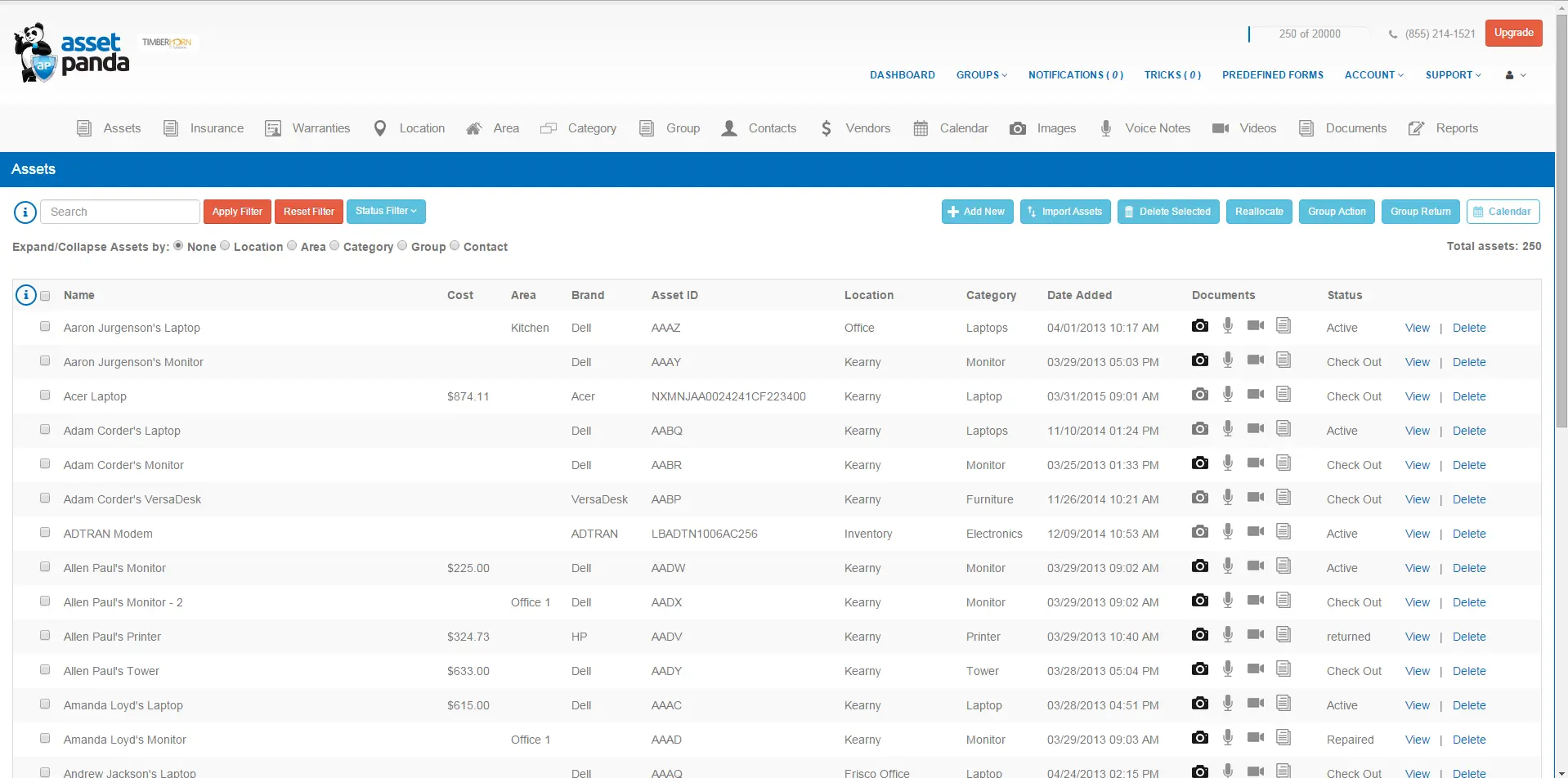 asset management software