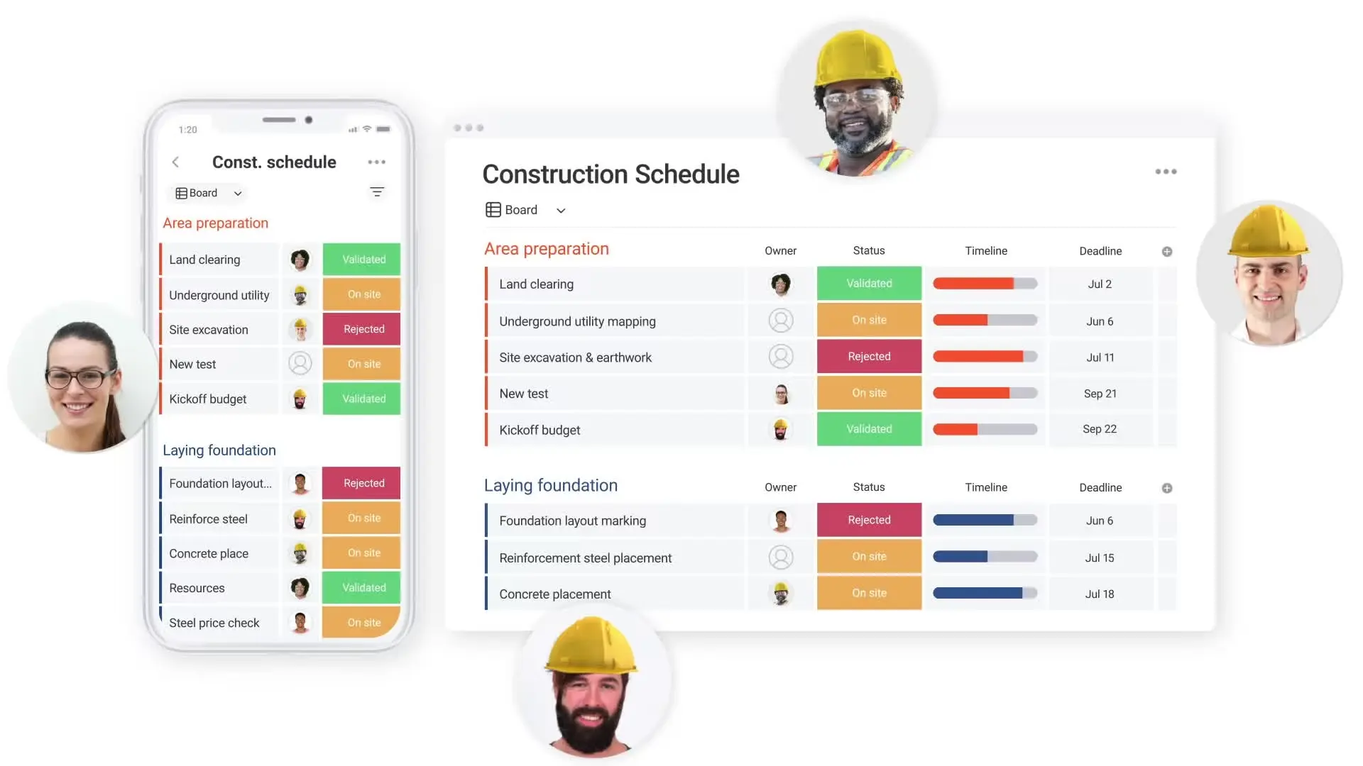 monday erp software for constructiion
