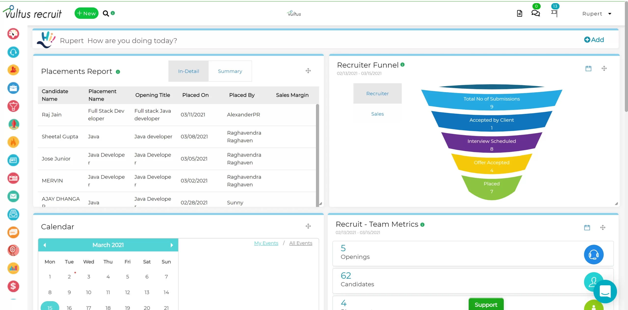 vultus hiring automation software
