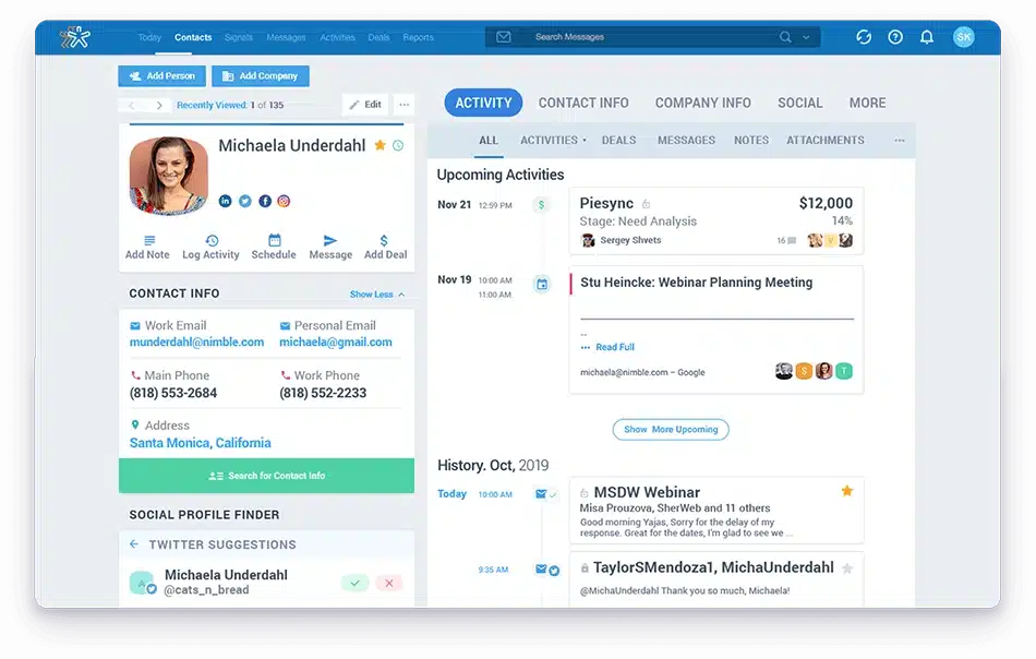 Nimble CRM Software Malaysia