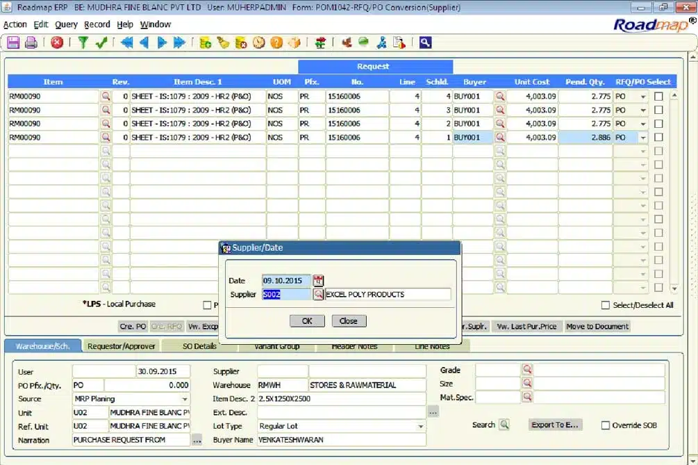 Roadmap ERP