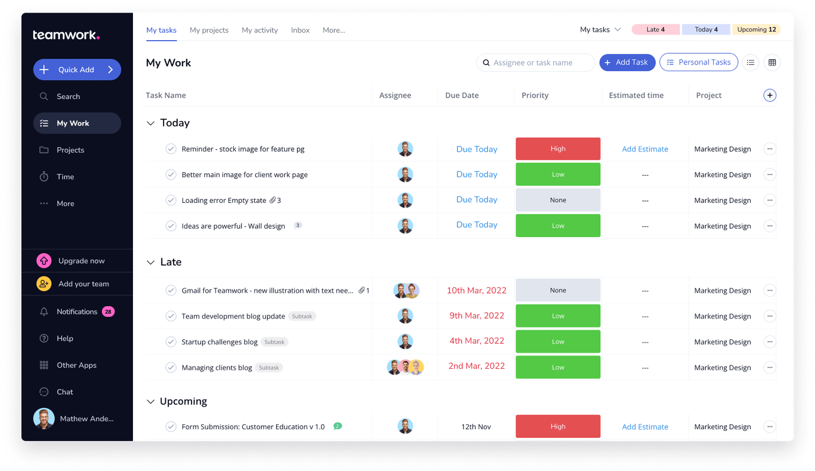 Teamwork.com Engineering Project Management Software