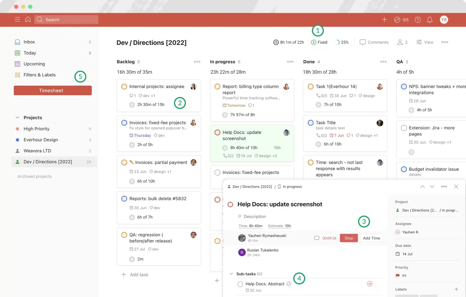 Todoist Engineering Project Management Software