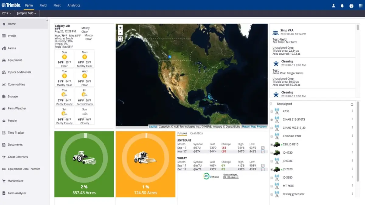 Trimble oil palm plantation management software