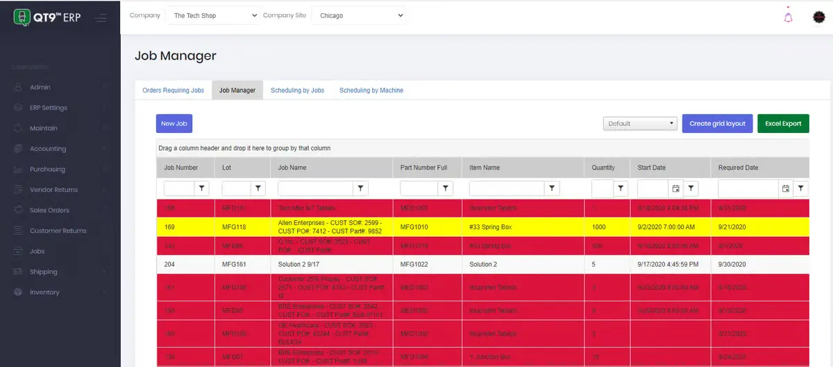qt9 distribution erp software