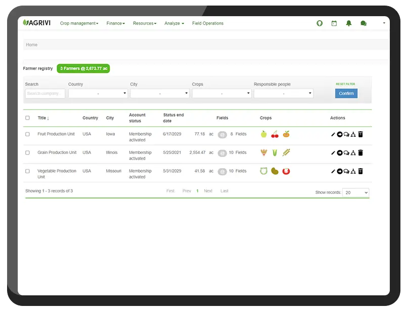 Agriculture ERP Software
