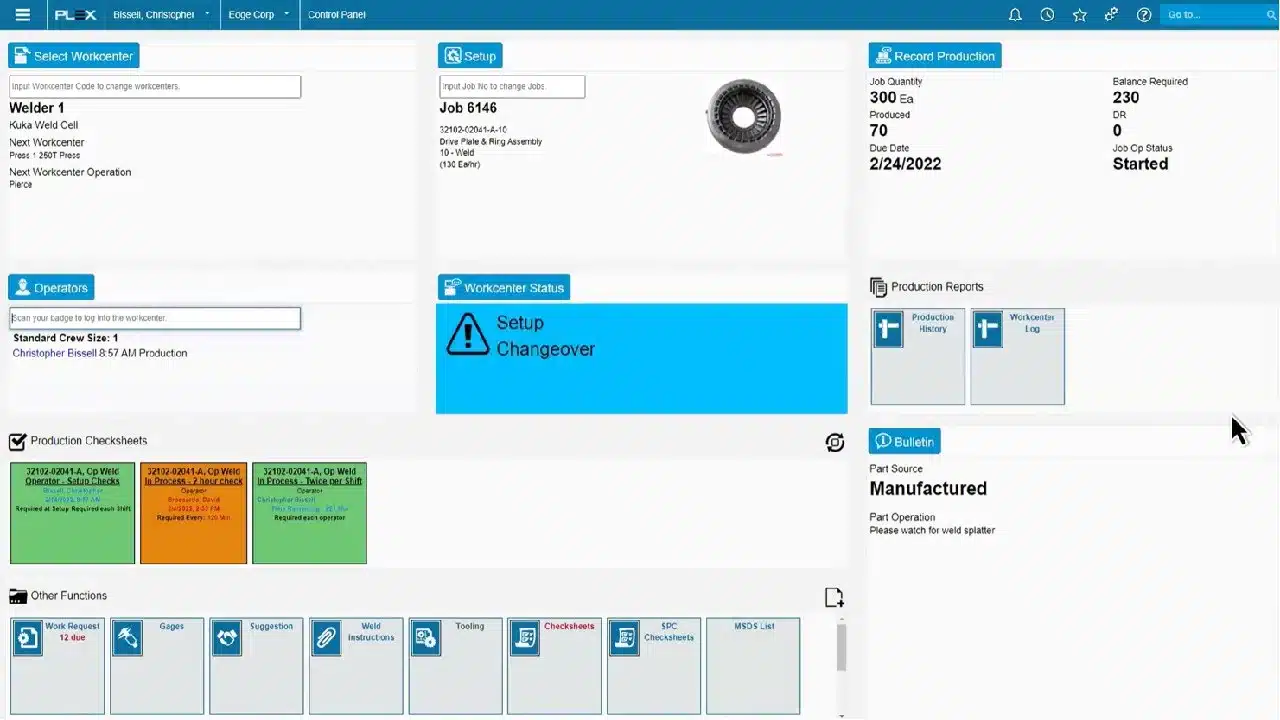 plex manufacturing execution system solutions