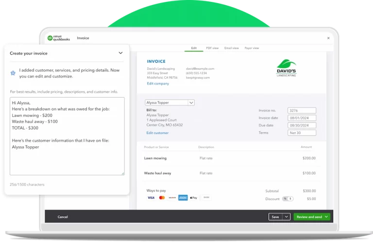 quickbook invoicing software