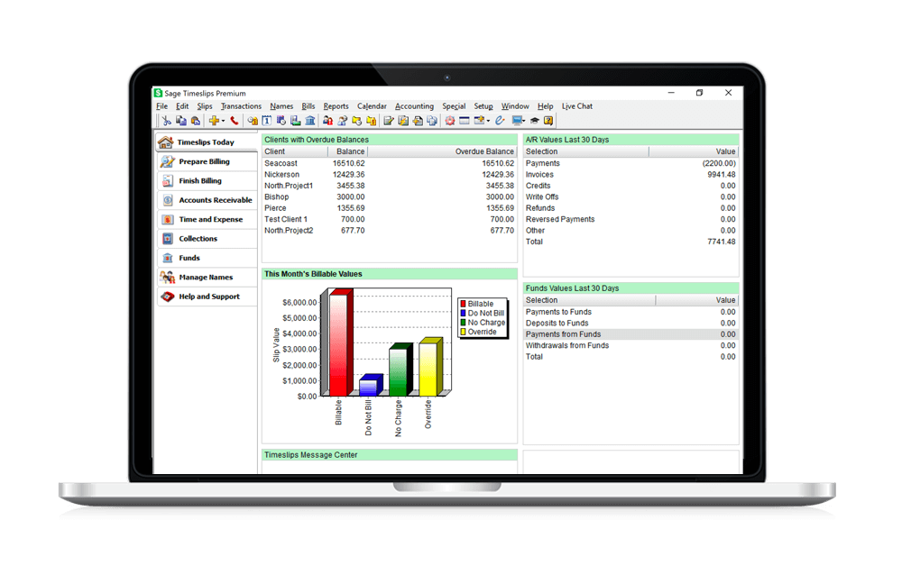 sage timeslip invoicing software