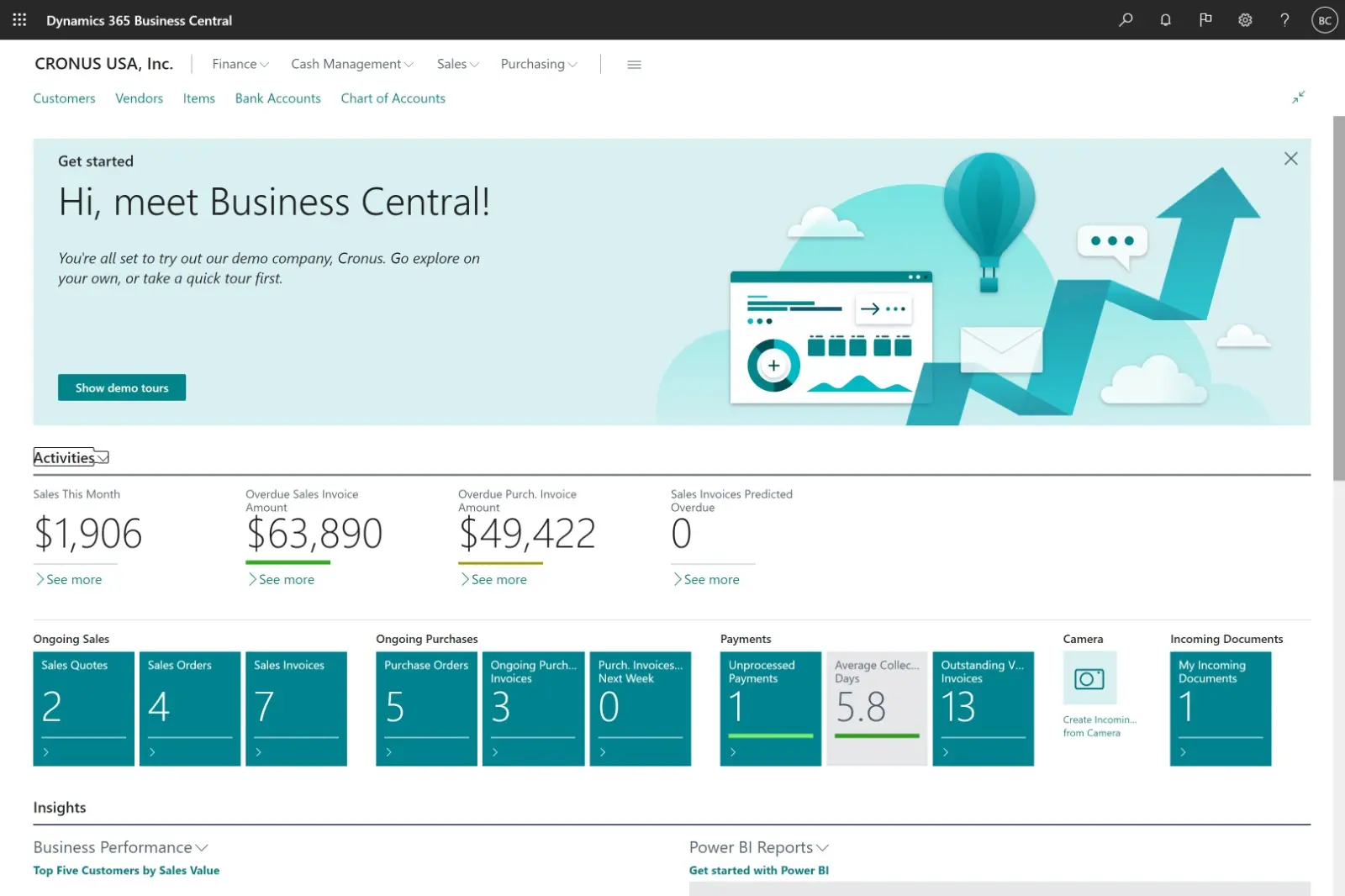 Microsoft Business Central metal manufacturing