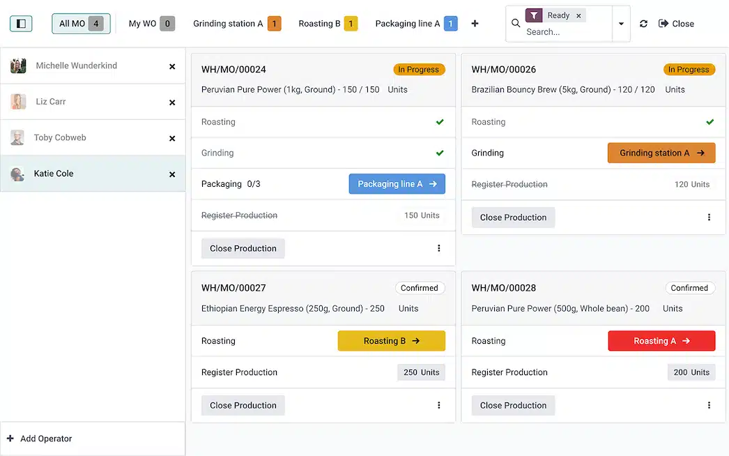 odoo metal manufacturing