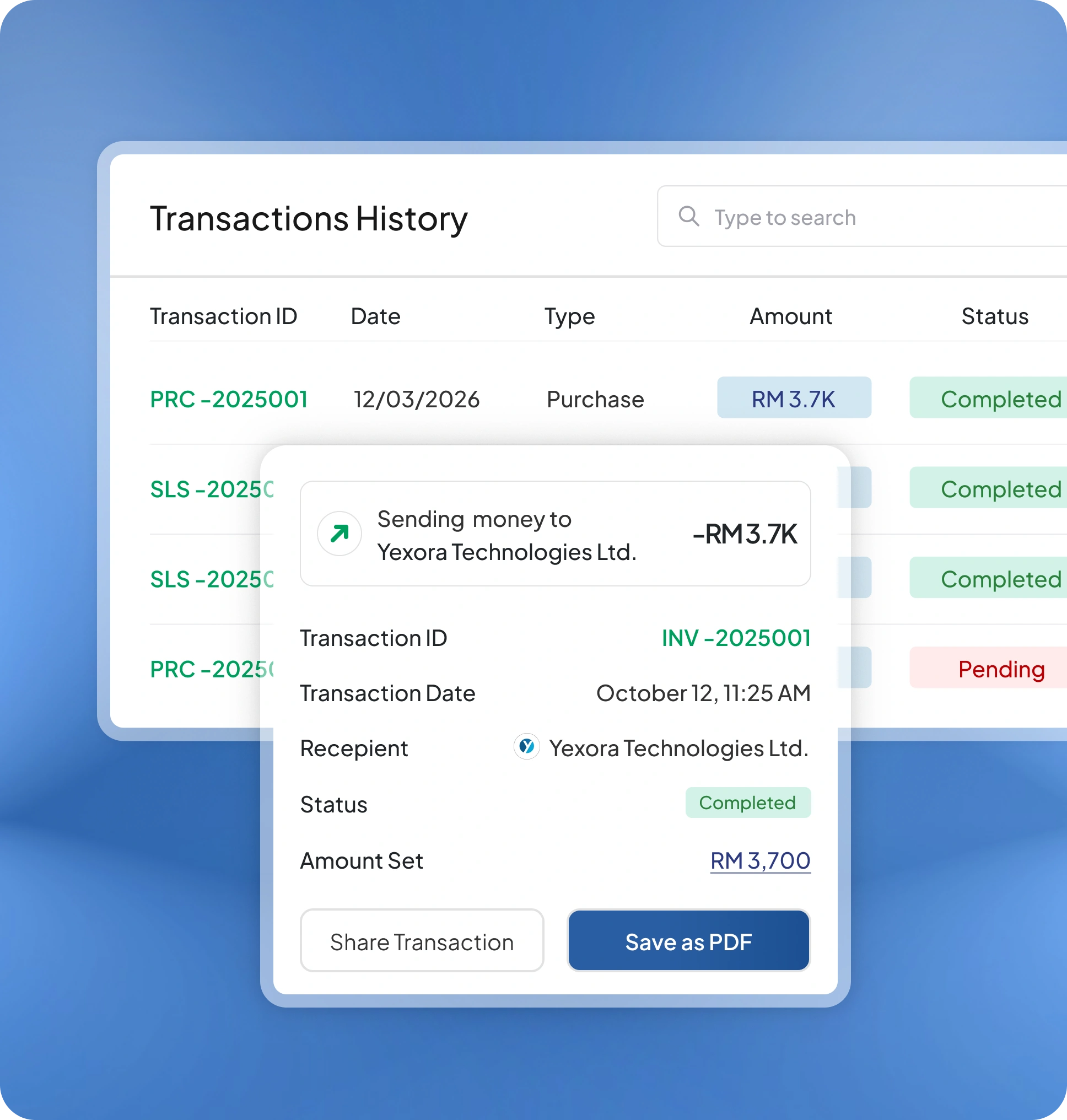 accounting software feature page HashMicro for Transaction Management