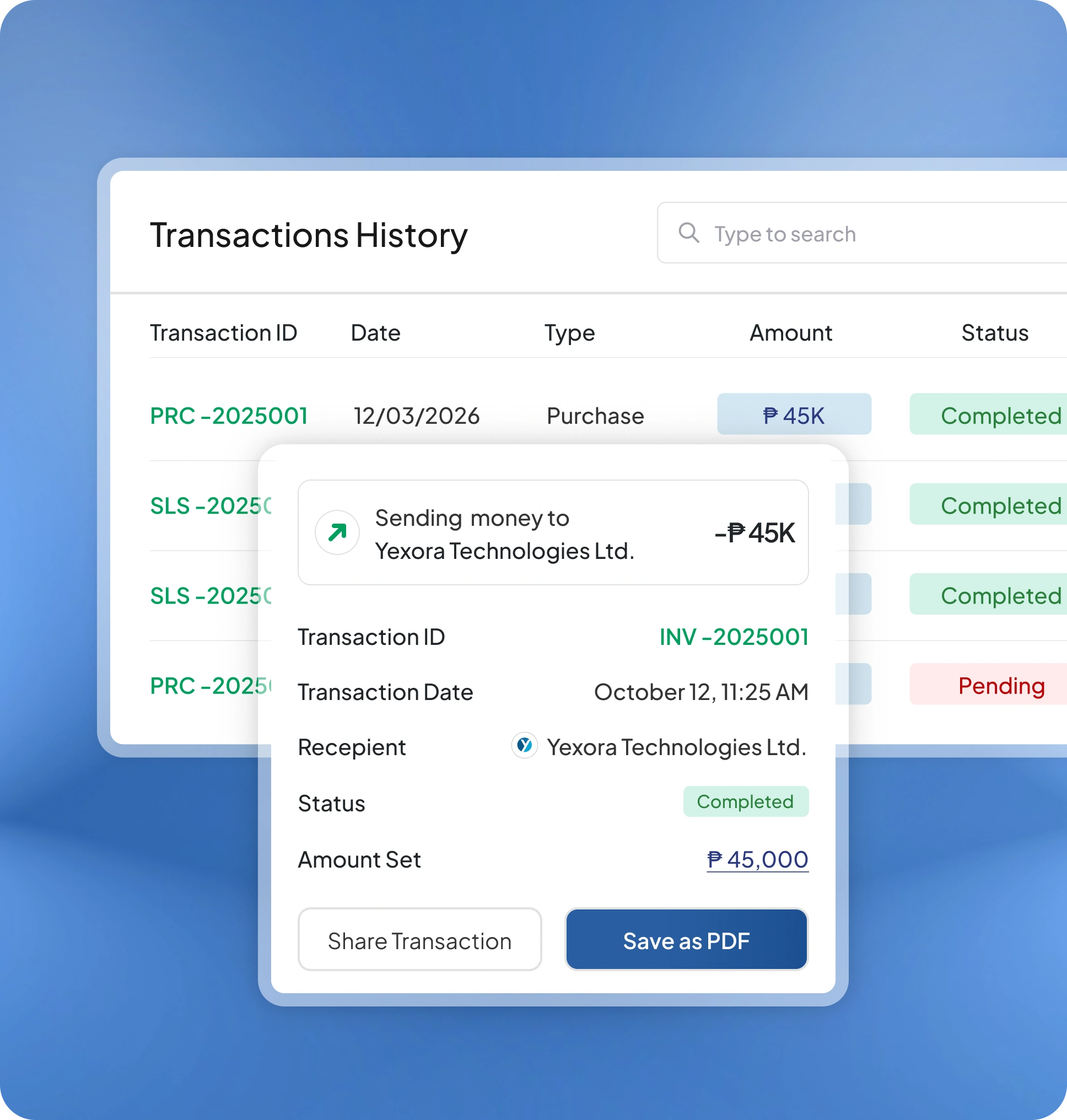 accounting software feature page HashMicro for Transaction Management