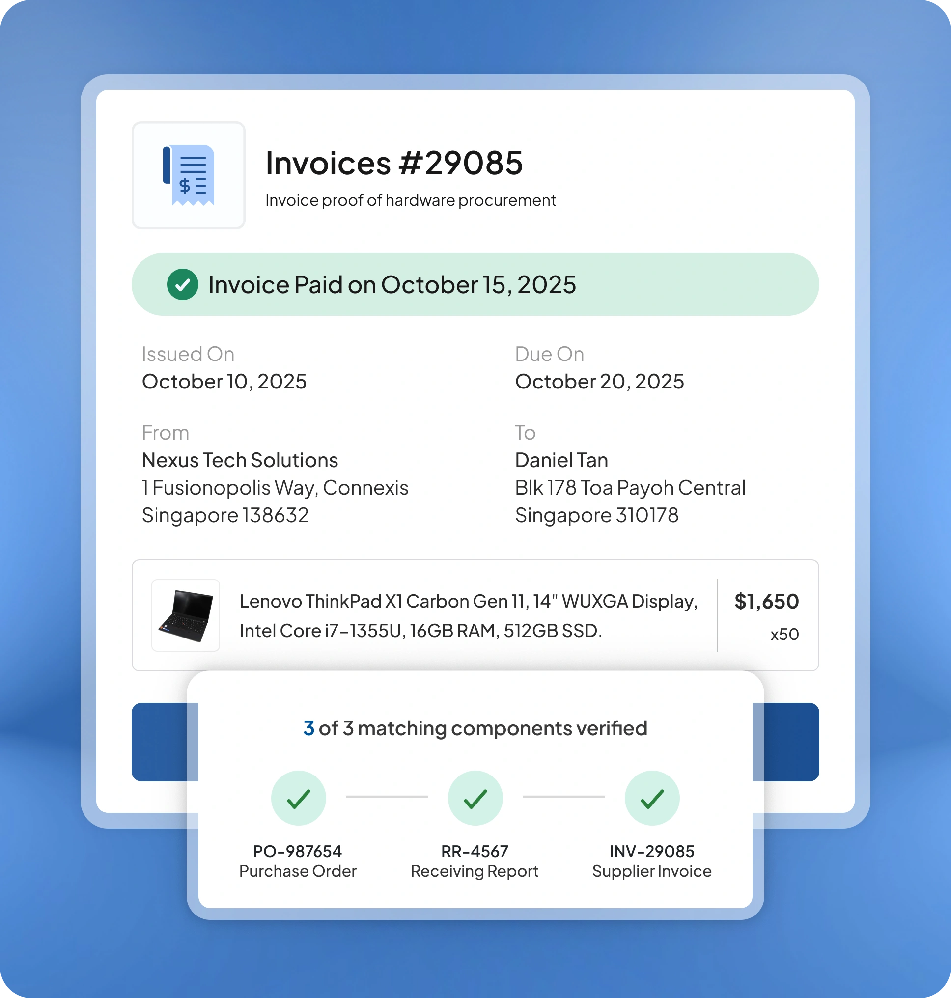 Invoice & Payment feature preview