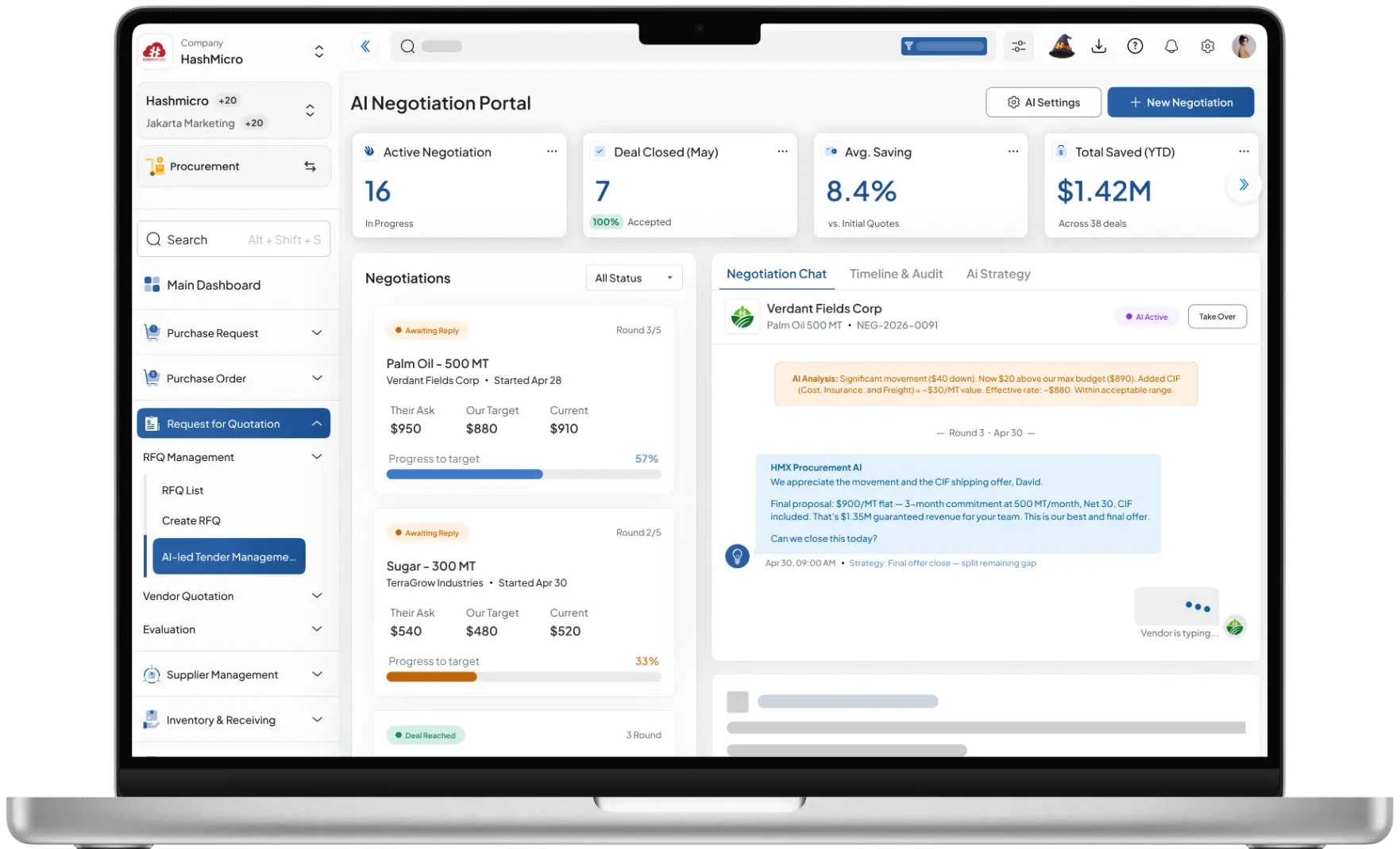 procurement software feature image for AI-Led Tender Management