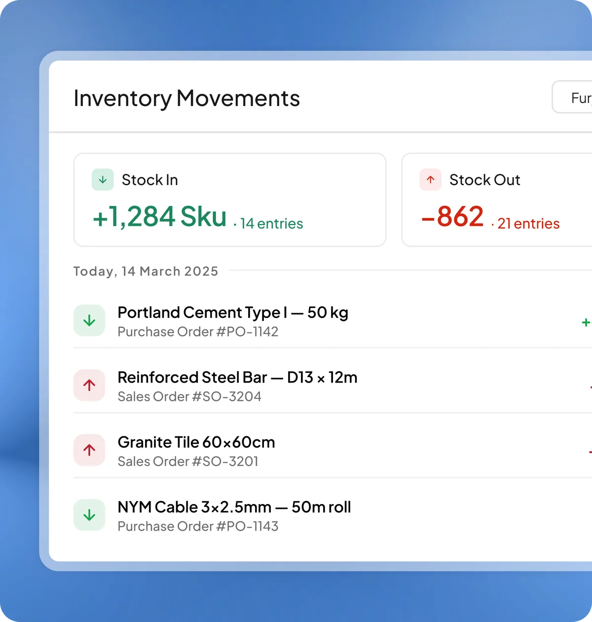 Inventory Tracking module preview