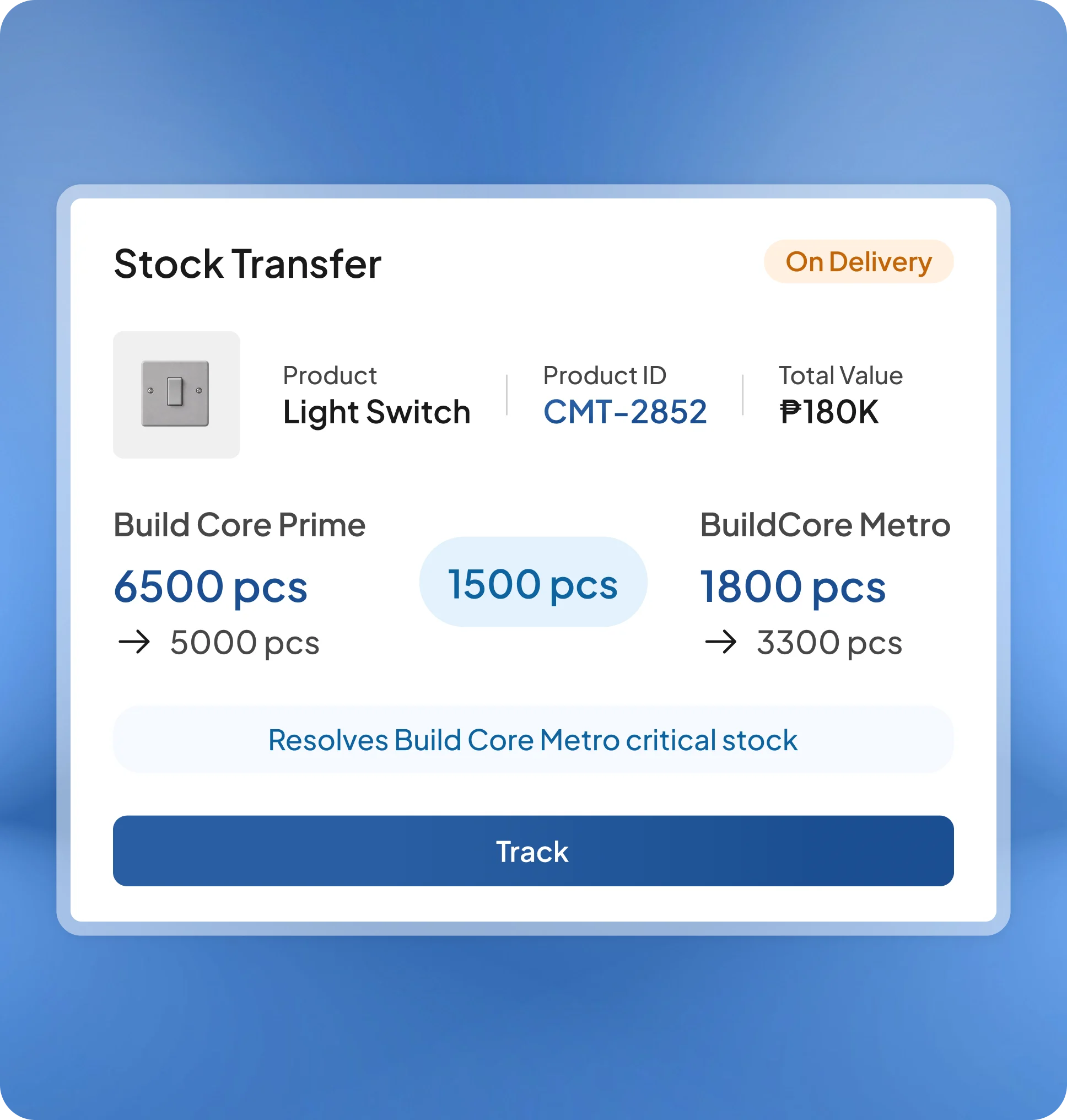 Stock Transfers module preview