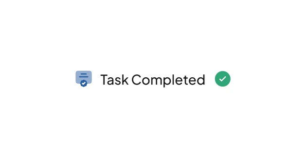 Task Completed