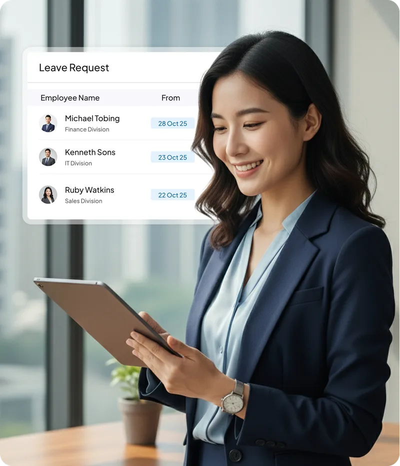 Cuti & Absensi module preview