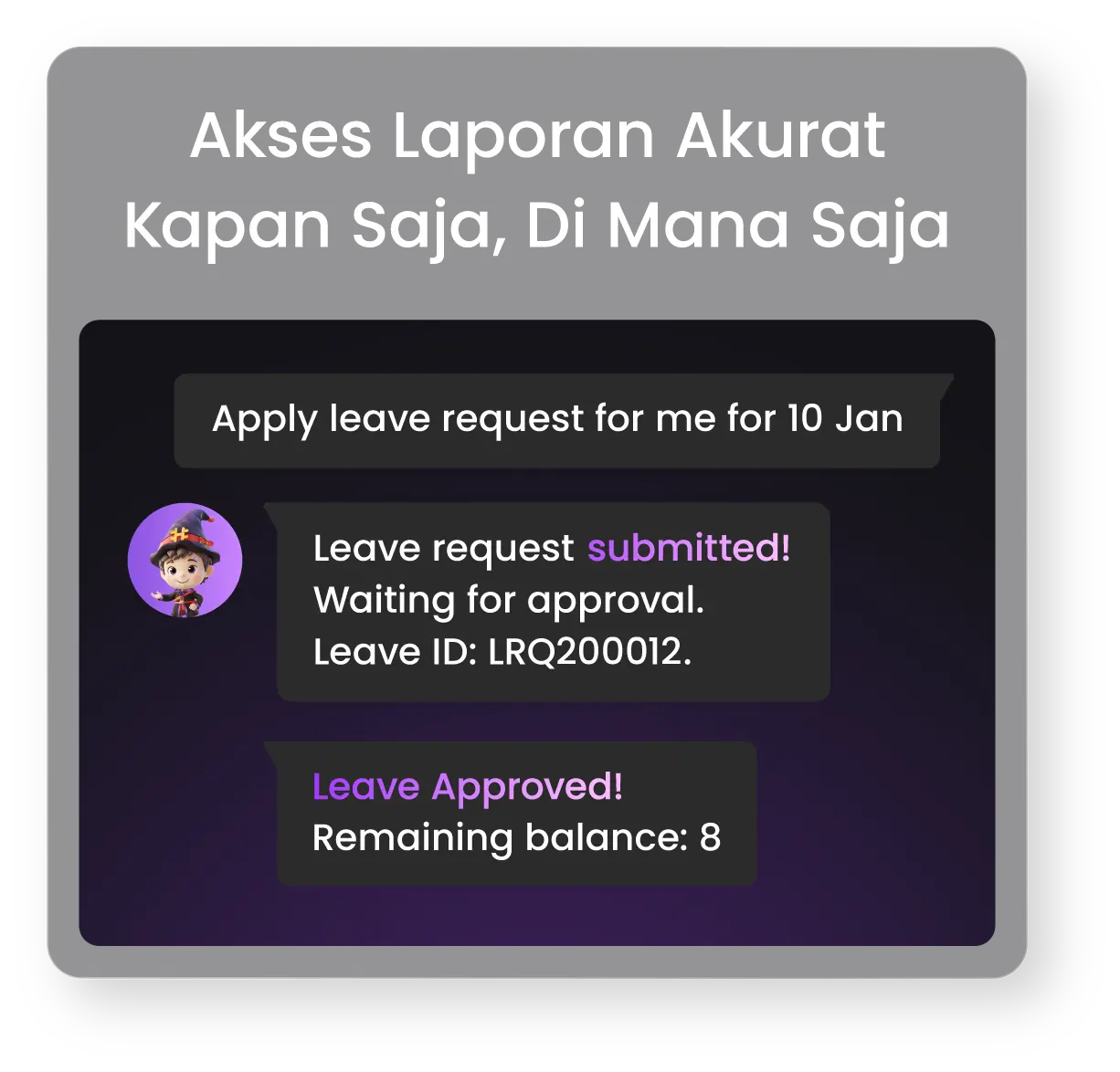 akses laporan akurat