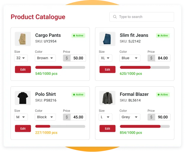 Product Catalogue Management