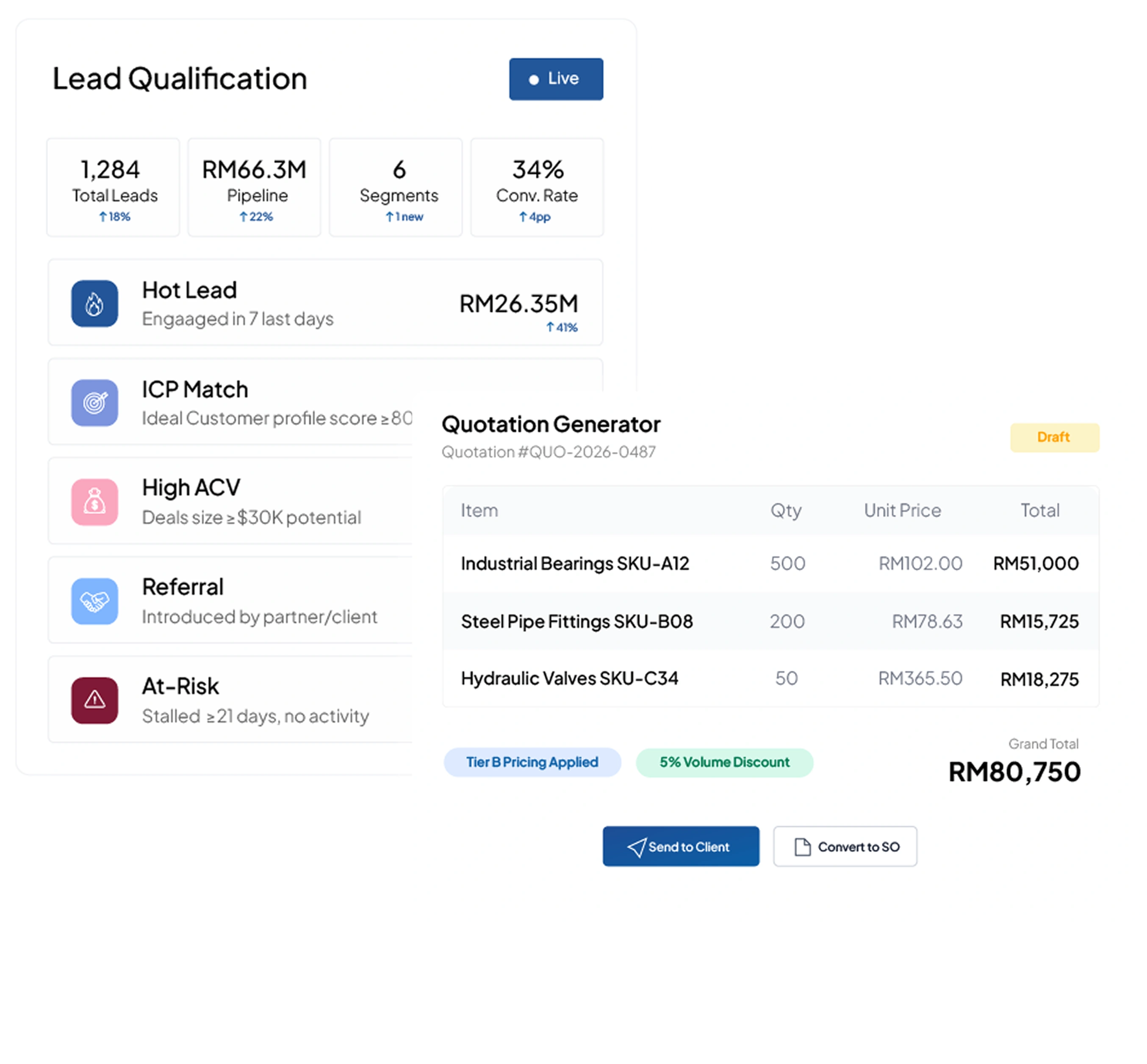 crm software interface HashMicro