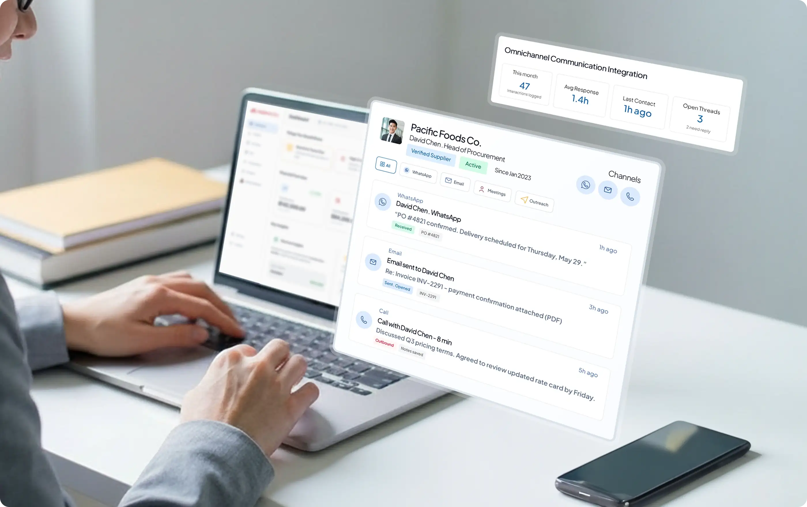 crm management module HashMicro for Omnichannel Communication Integration