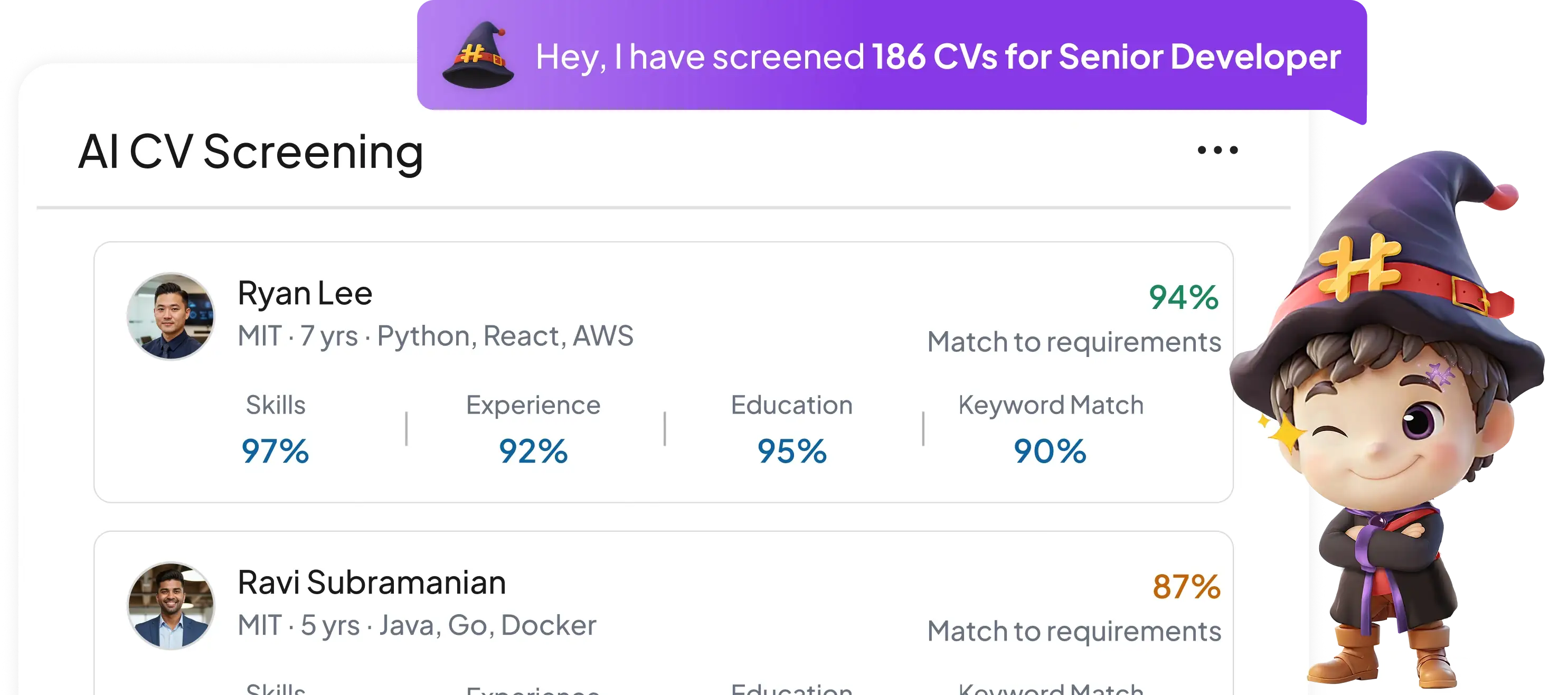hr enrich software feature HashMicro for AI CV Screening
