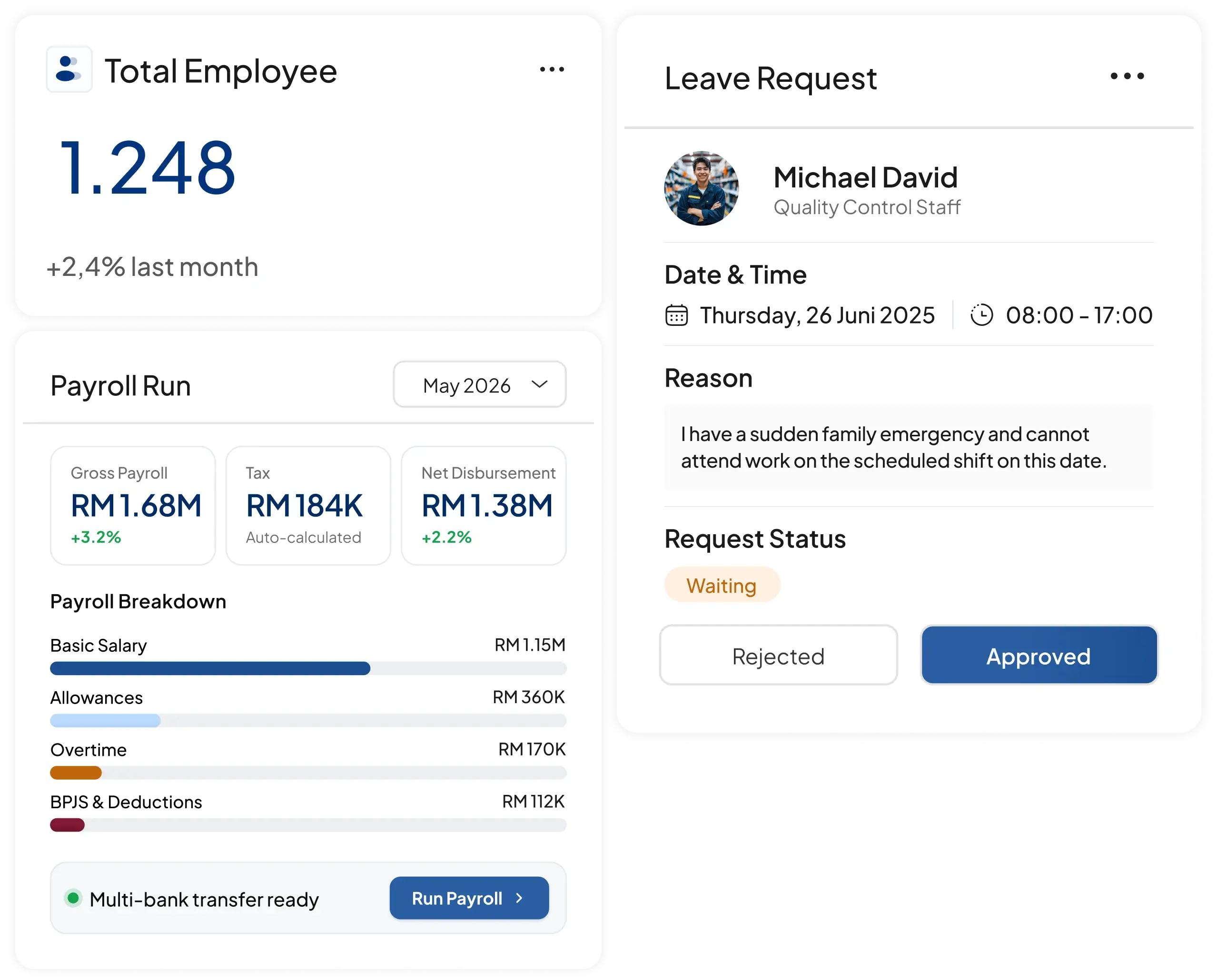 hr essential software interface HashMicro