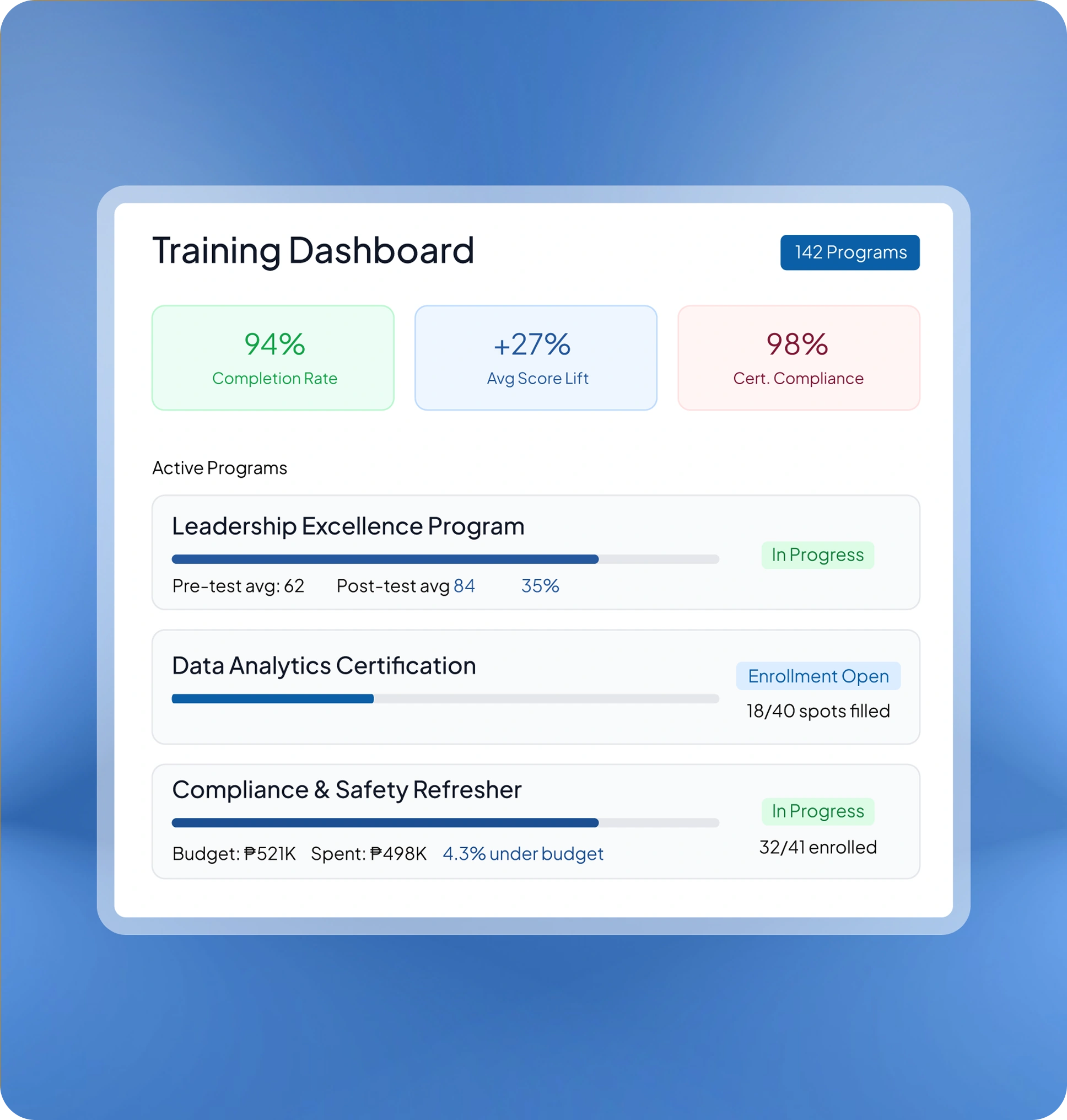 hr talent software feature page HashMicro for Training & Development Administration