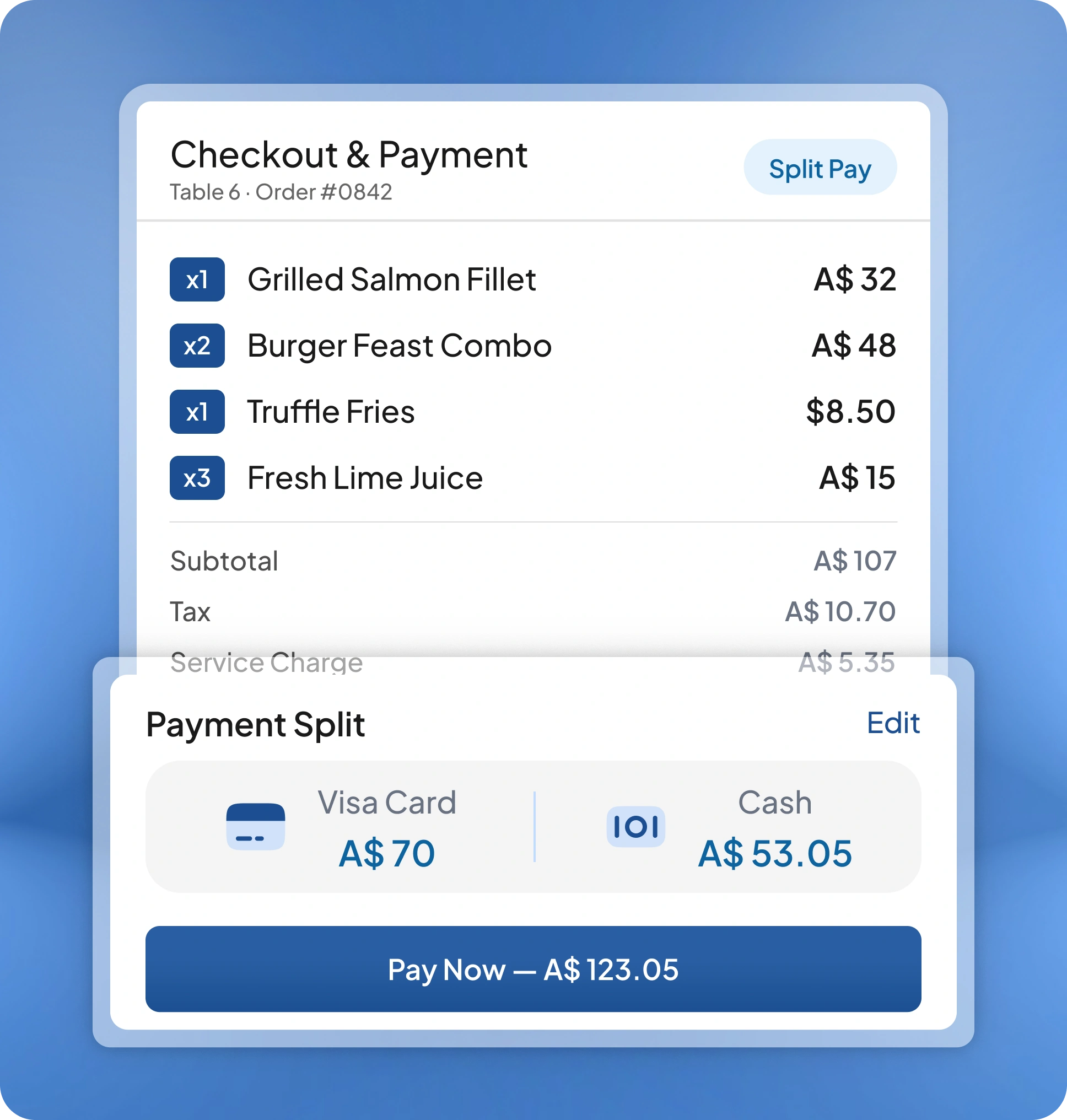 pos f&b software feature page HashMicro for Payments & Checkout