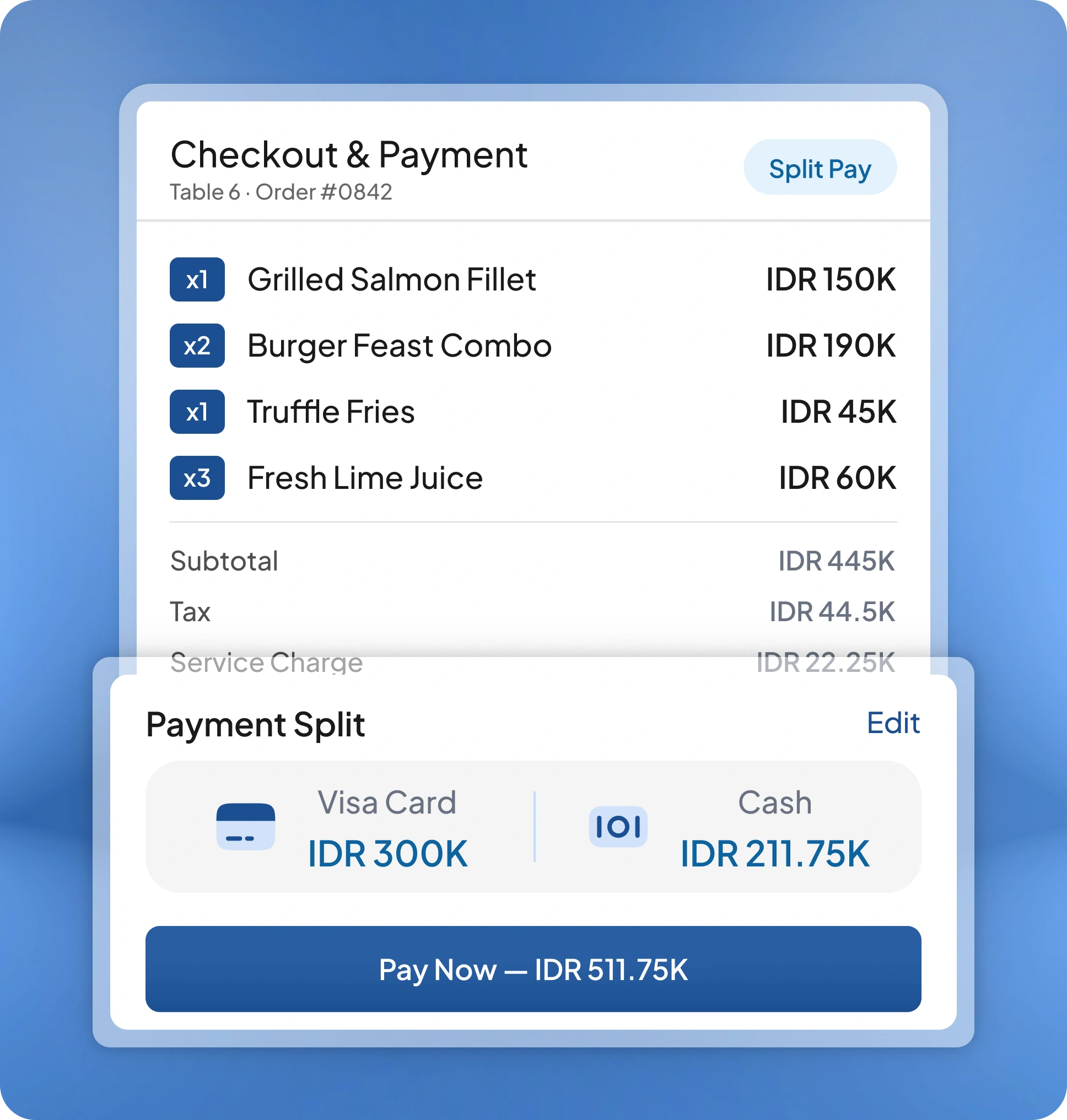Halaman fitur aplikasi pos f&b HashMicro untuk Payment & Checkout