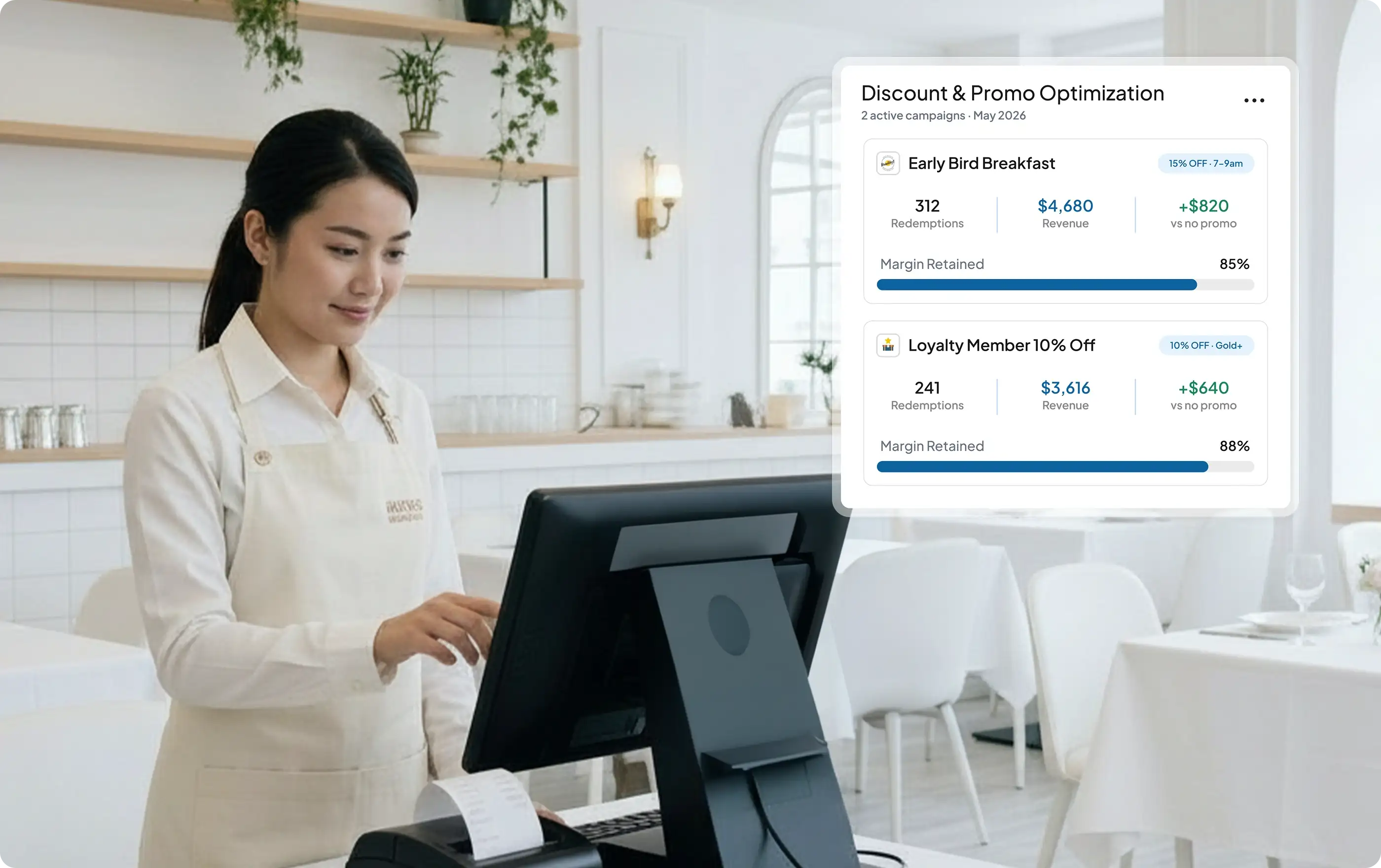pos f&b management module HashMicro for Discount & Promotion Optimization