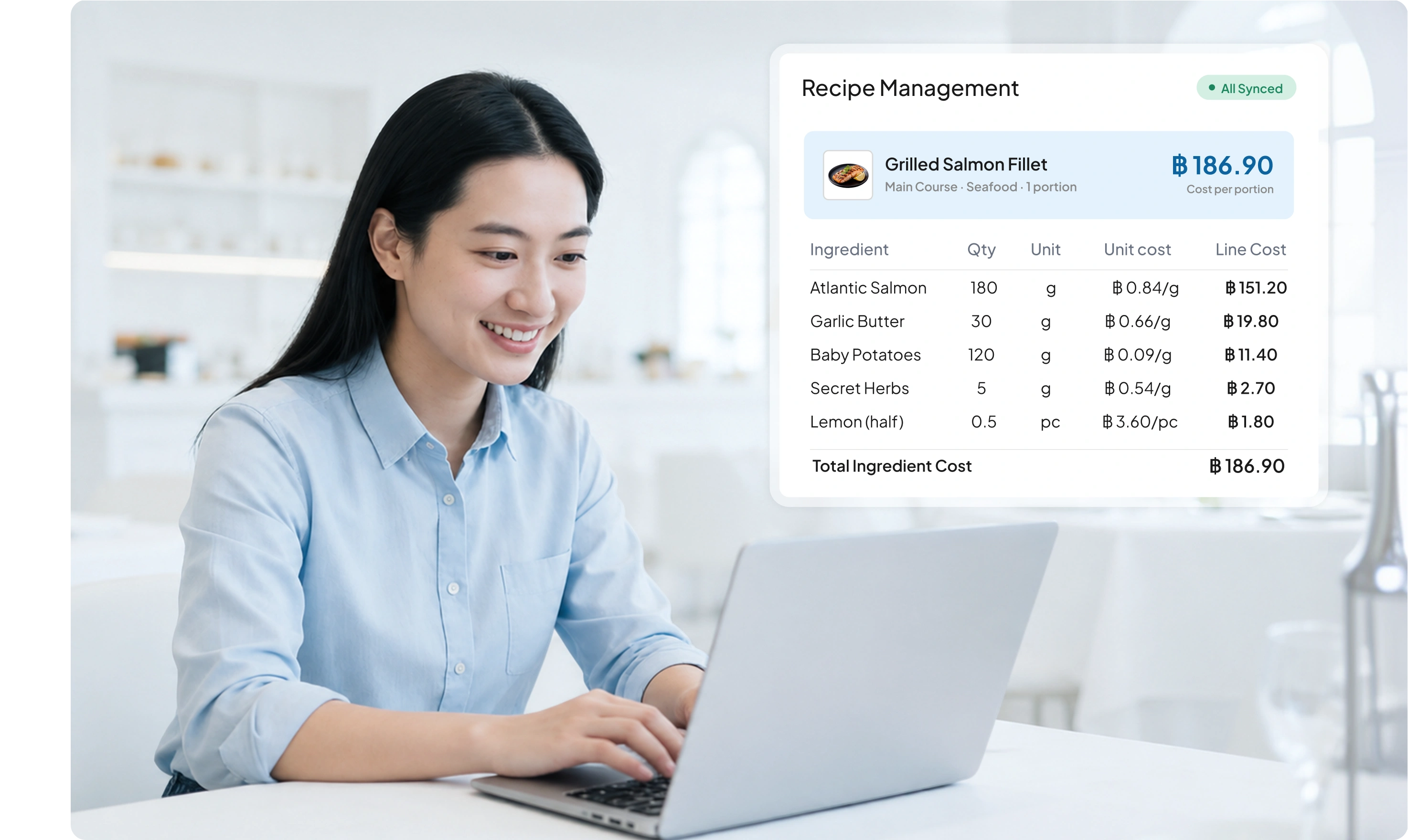 pos f&b management module HashMicro for Recipe Management