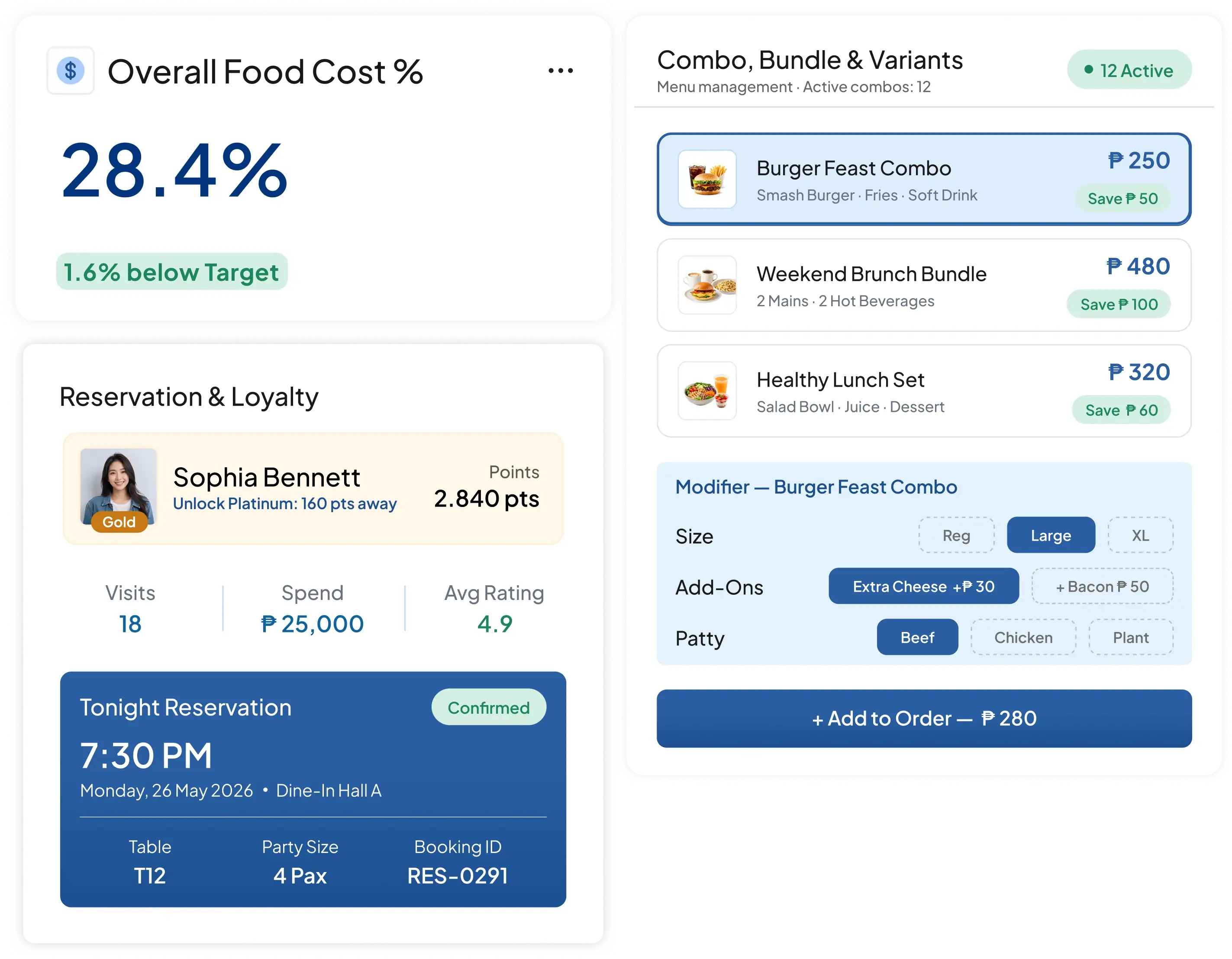 pos f&b software interface HashMicro