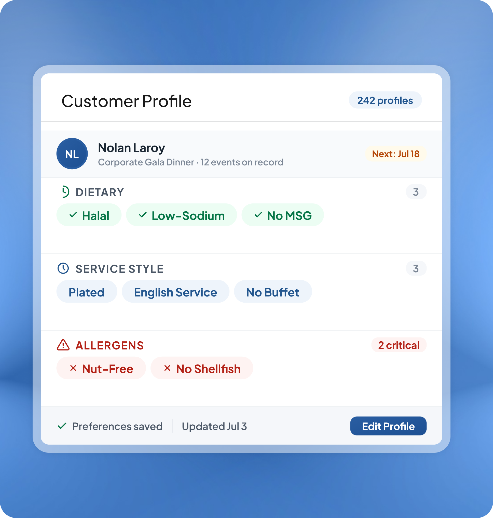Customer Preferences