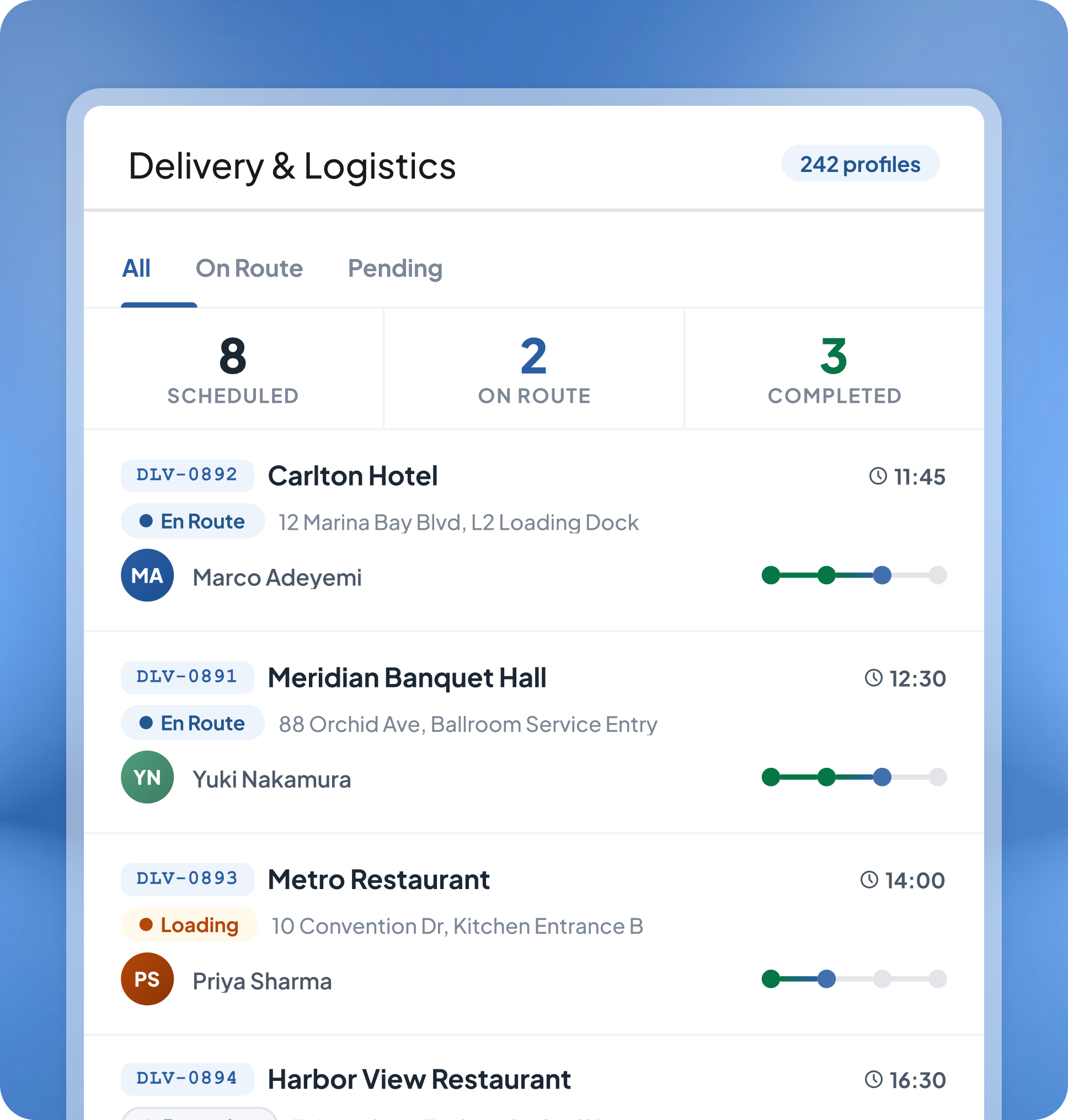 Delivery & Logistics