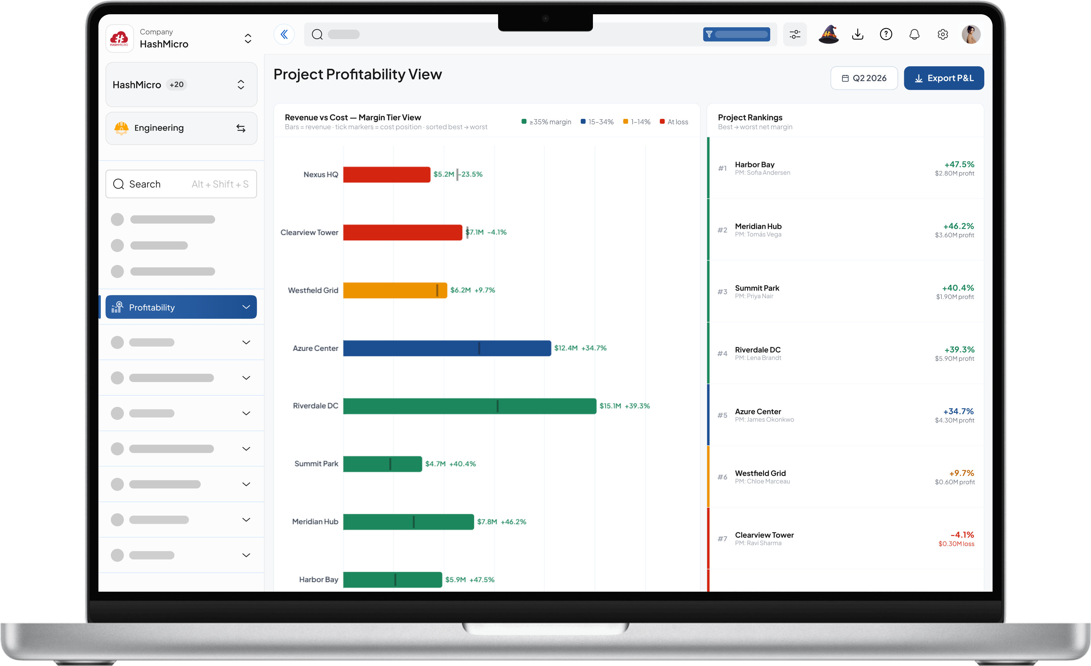 Project Profitability View