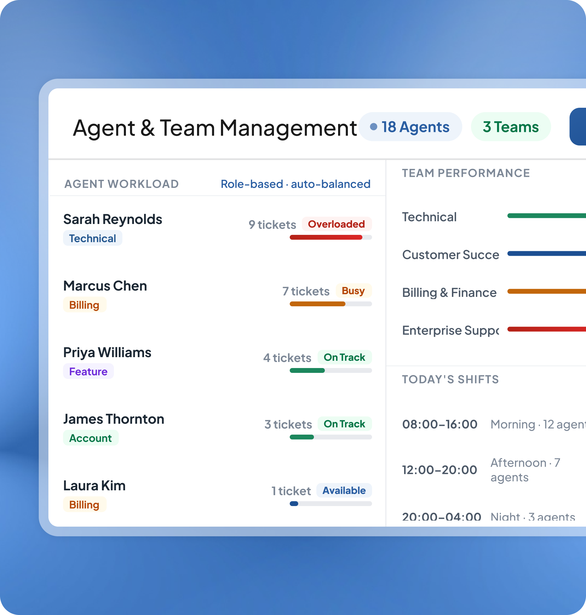 Agent and Team Management