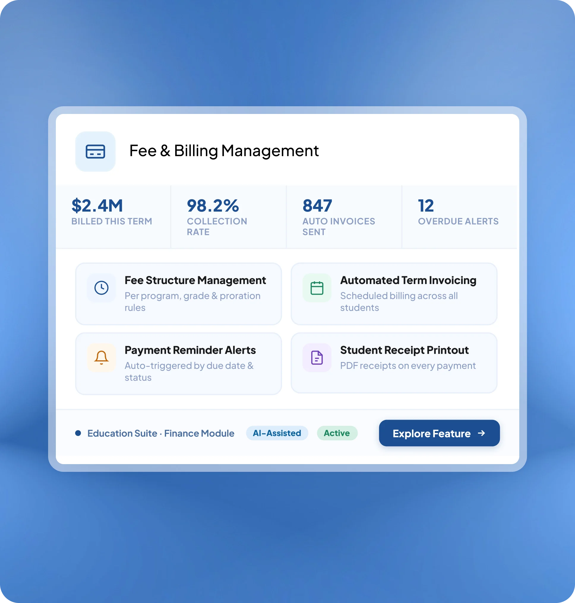 Fee and Billing Management