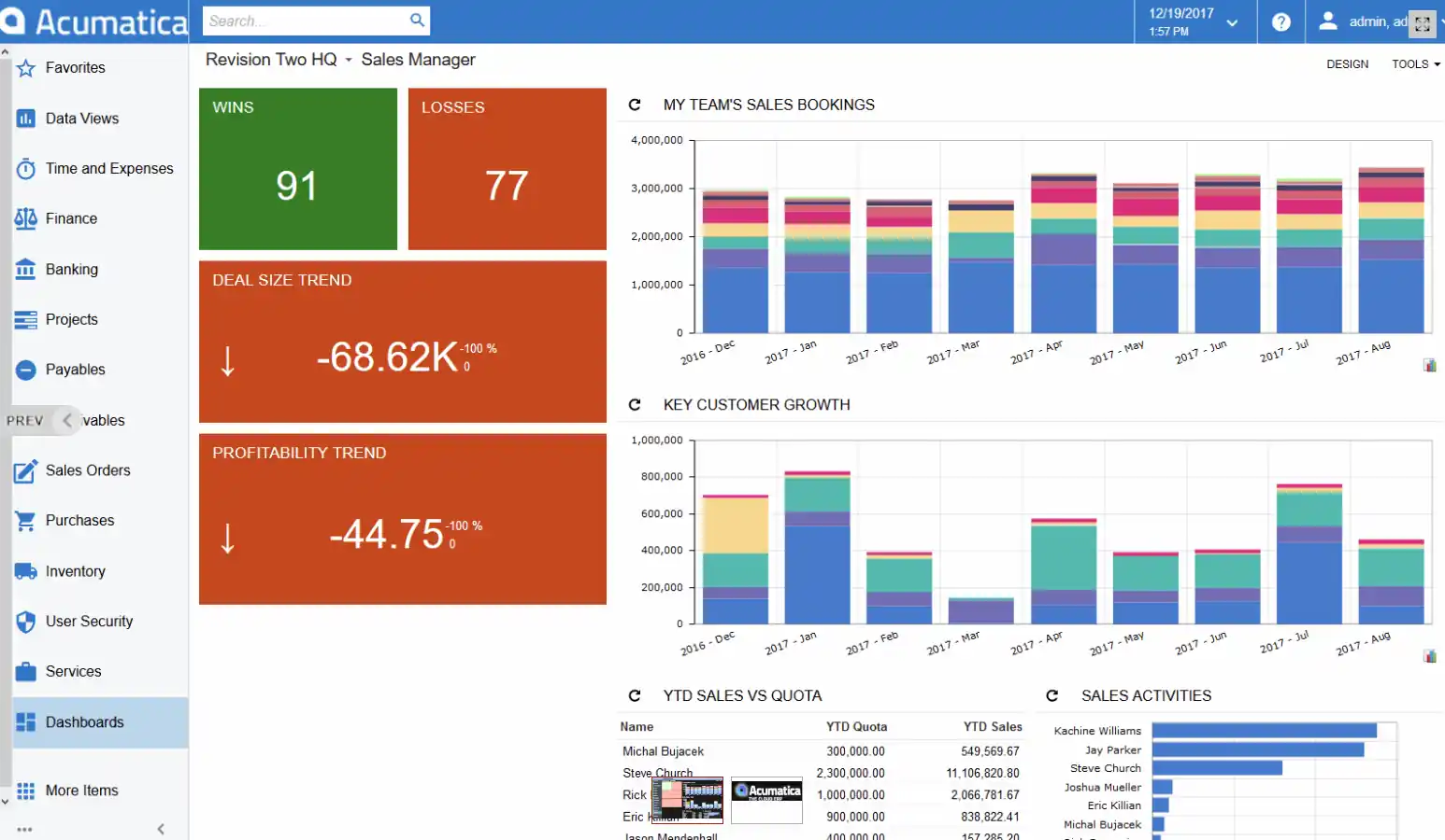acumatica erp module