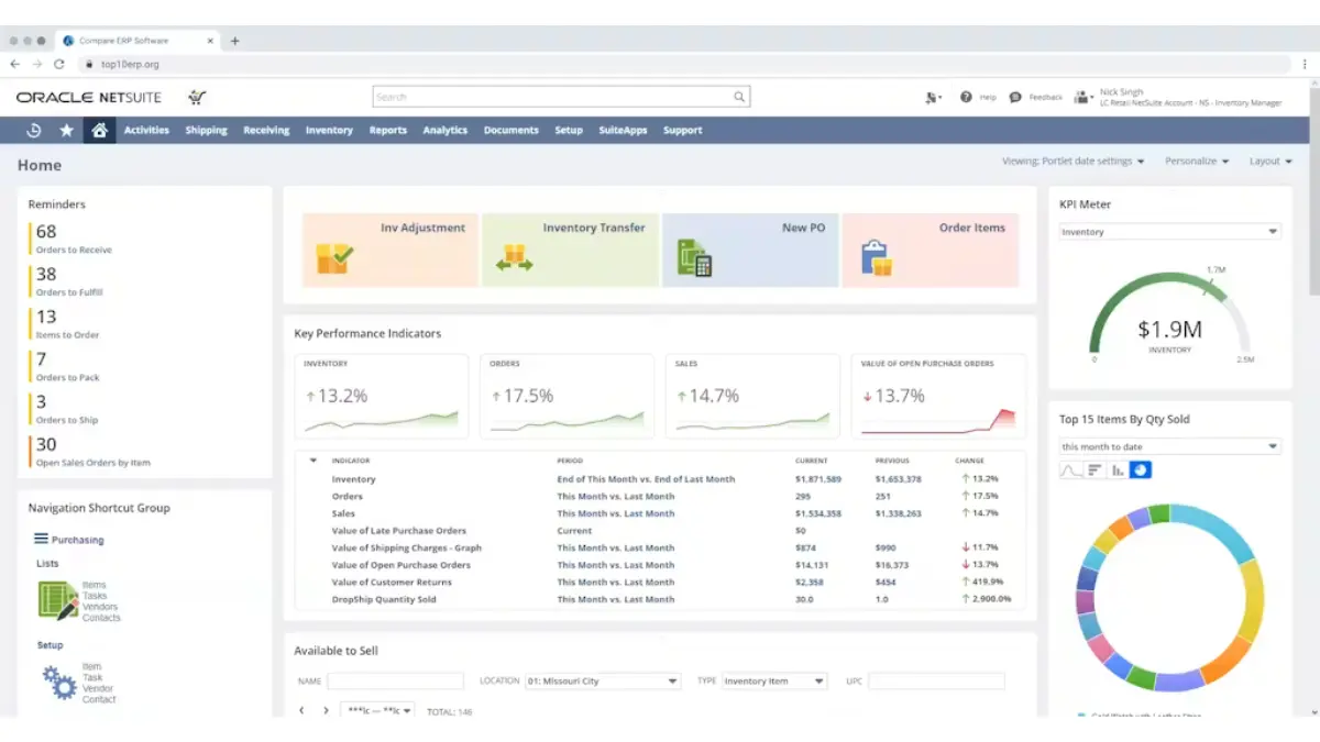 manufacturing erp software