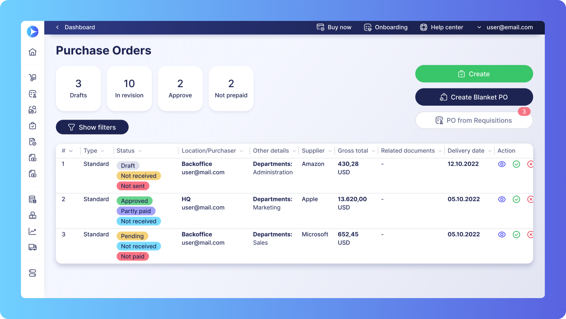 precoro procurement software