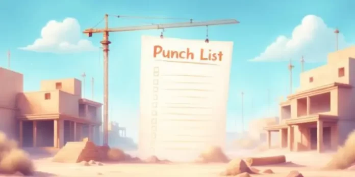 Punch List Template