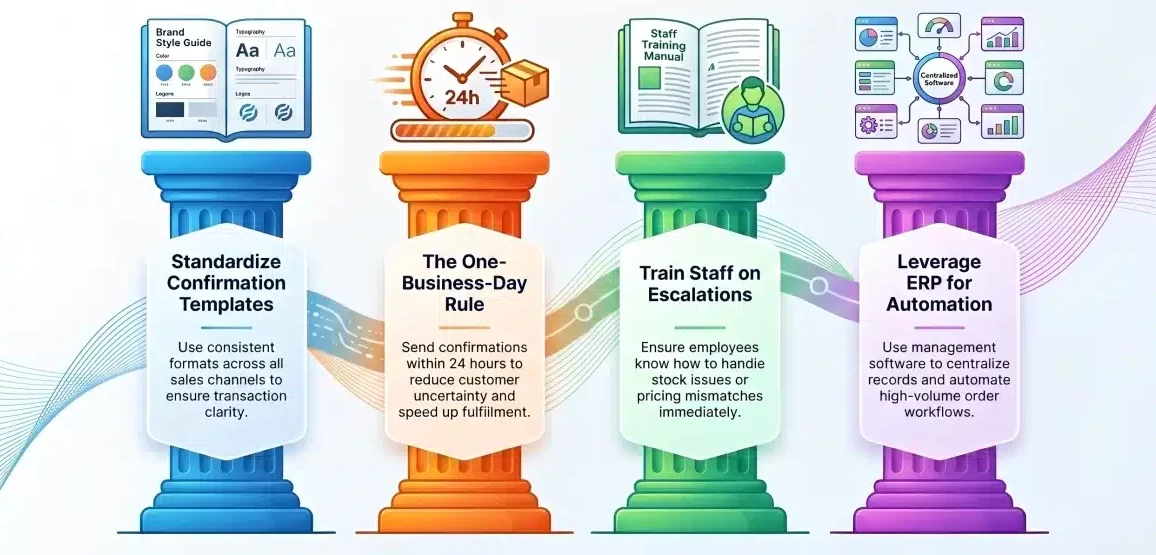 best practices for order confirmation management