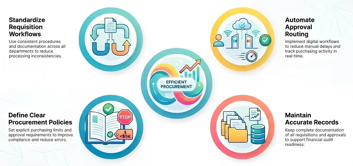best practices for managing purchase requisitions
