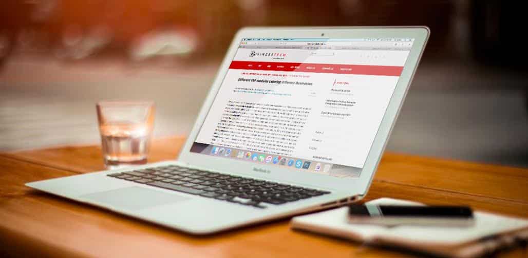 Different ERP modules catering different Businesses