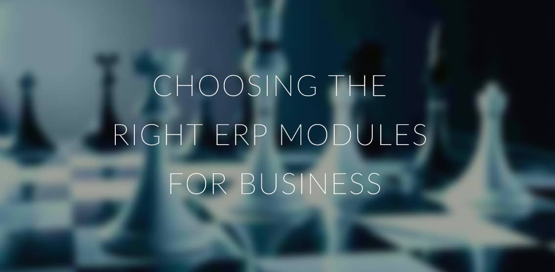 Choosing the right ERP modules for a business