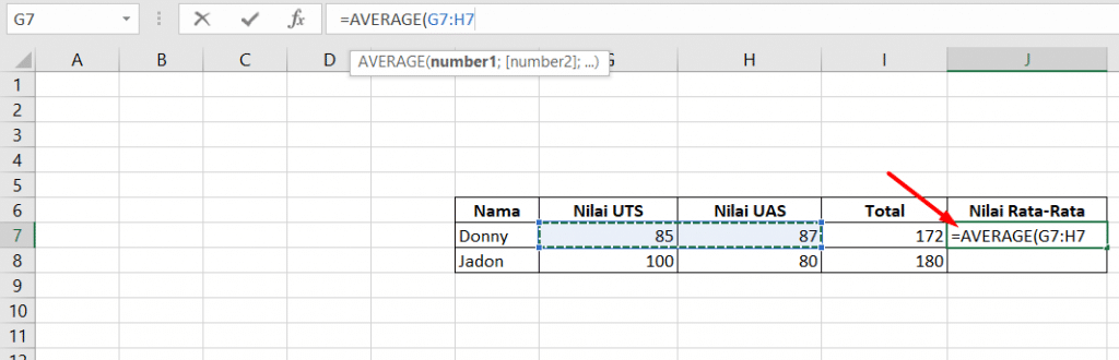 Excel Formula: Average